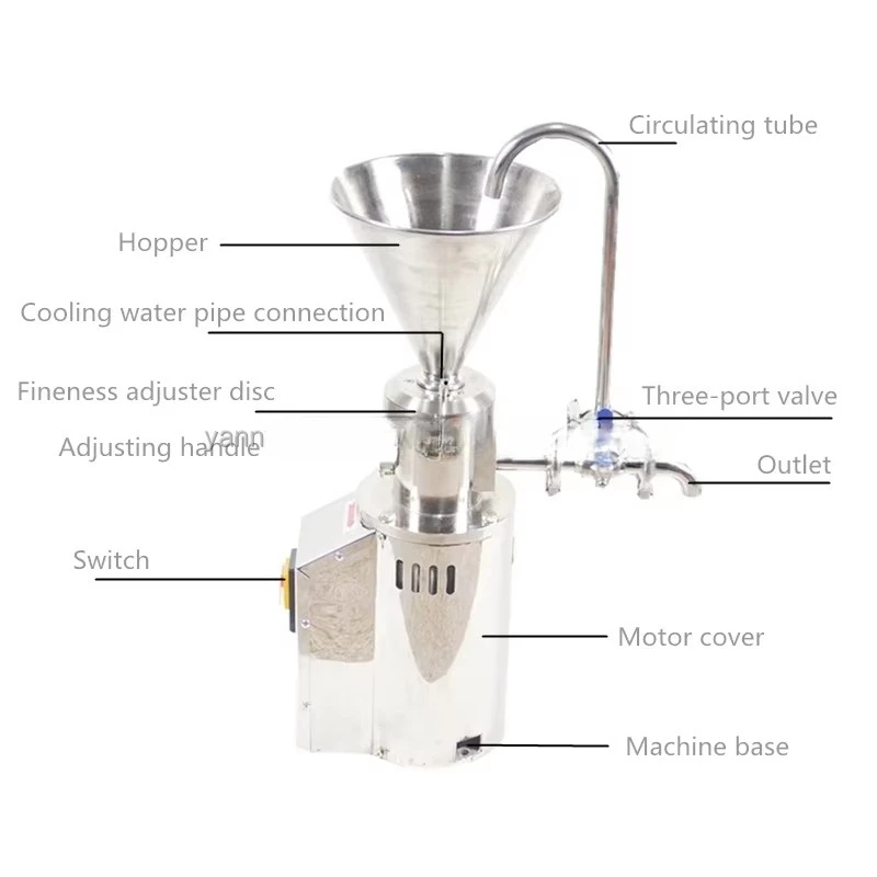 Customizable Nuts Shea Butter Cocoa Butter Maker Milk Grinding Jam Processor