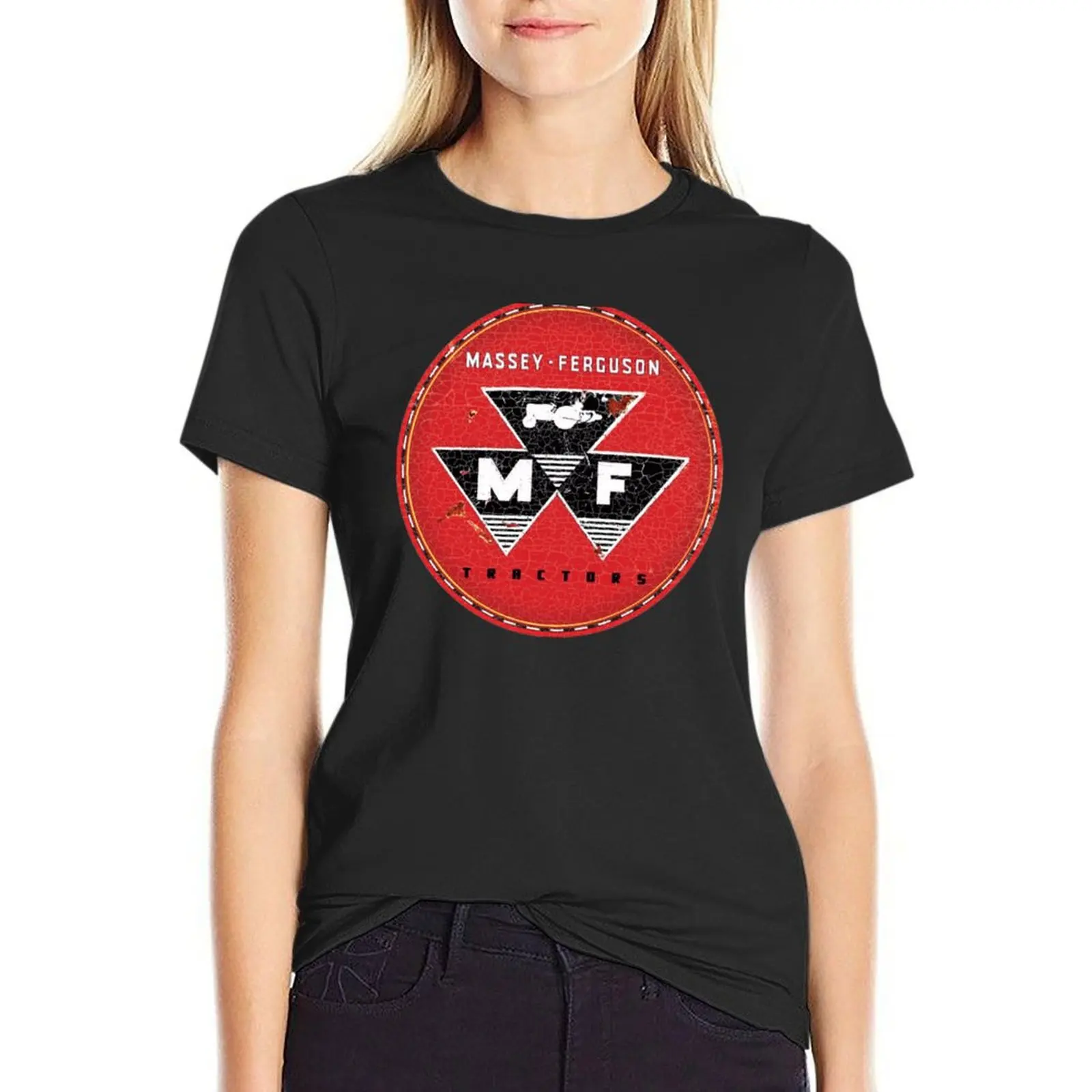 

Massey Ferguson Tractor T-Shirt Short sleeve tee shirts graphic tees spring clothes Women 2024