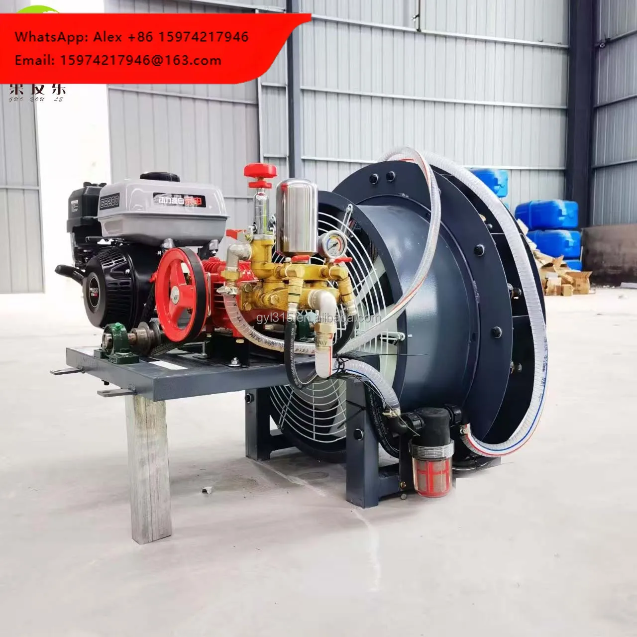High Productivity Agricultural Vehicle Mounted Sprayer With Engine And Pump For Farm Disinfection & Pest Control
