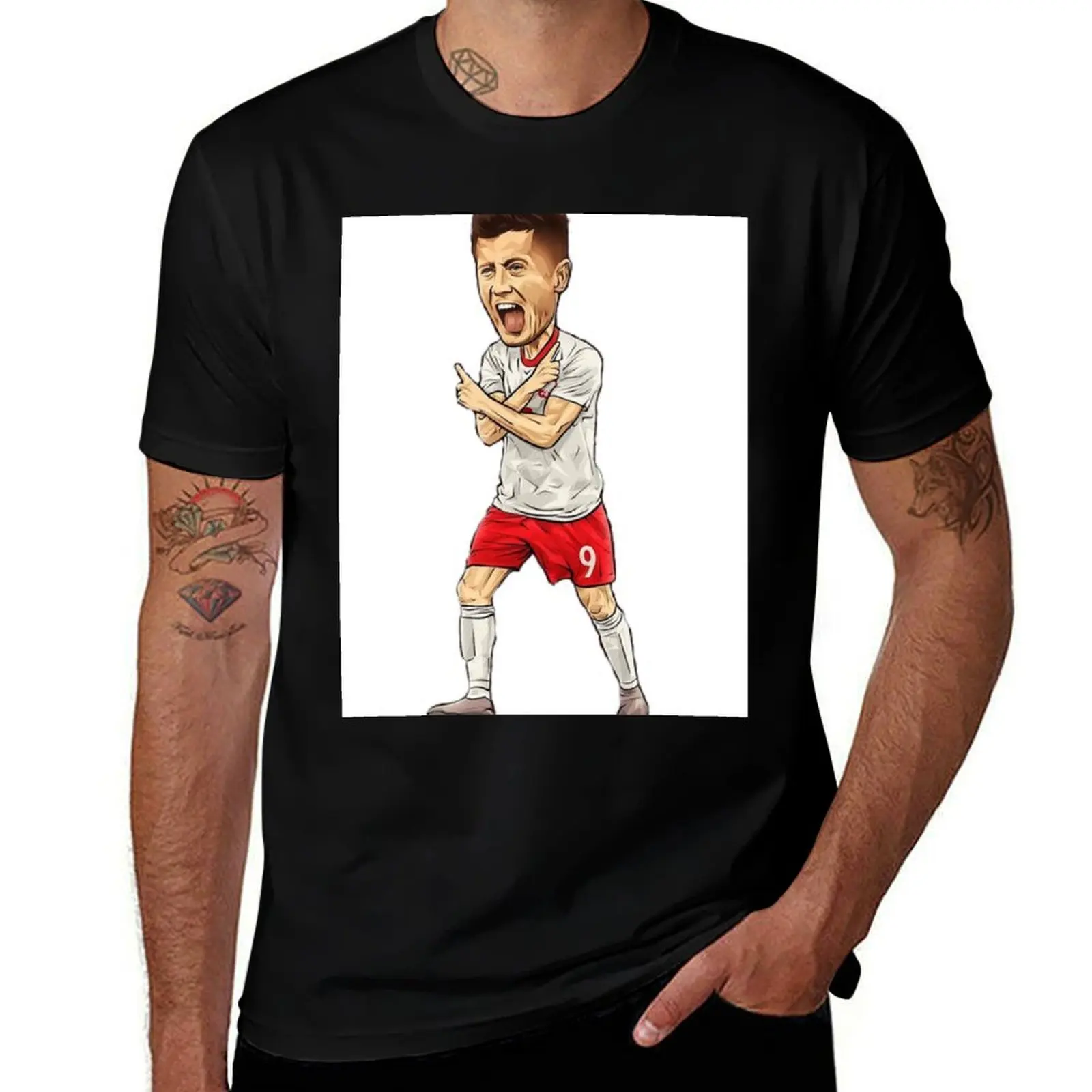 

Robert Lewandowski of Bayern Munich and Poland T-Shirt man t shirts for men man t shirt luxury