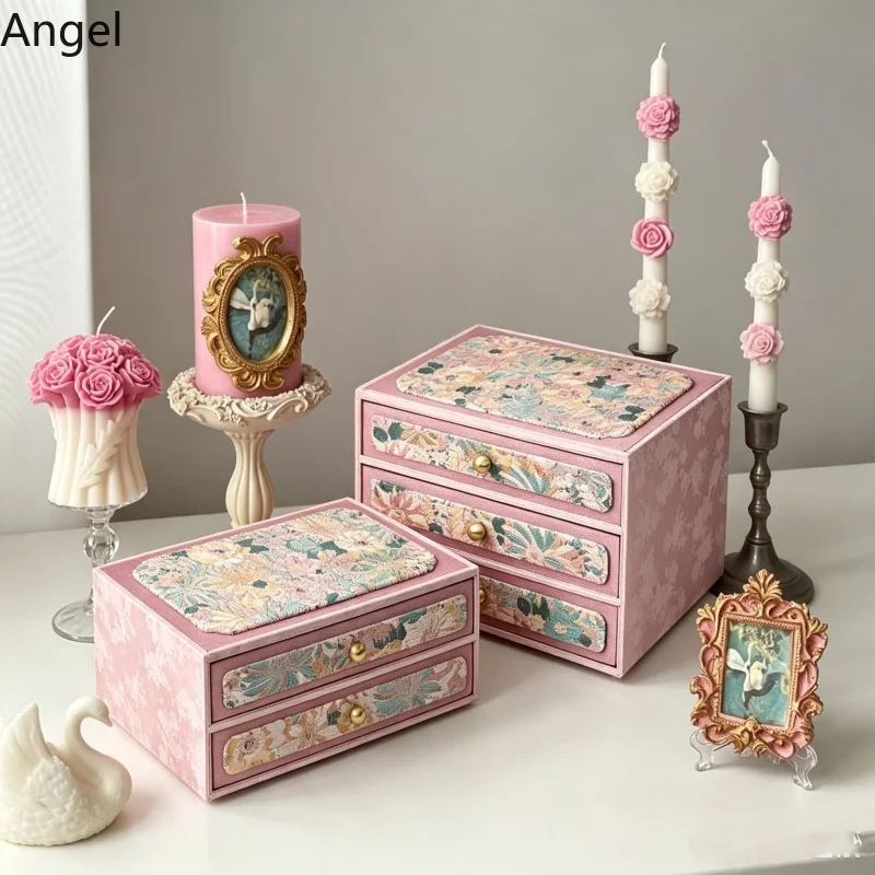 Large Capacity Velvet Jewelry Box, Eid Mubarak Gift Organizer for Gold Jade Ring Necklace Bracelet, Luxury Storage Case
