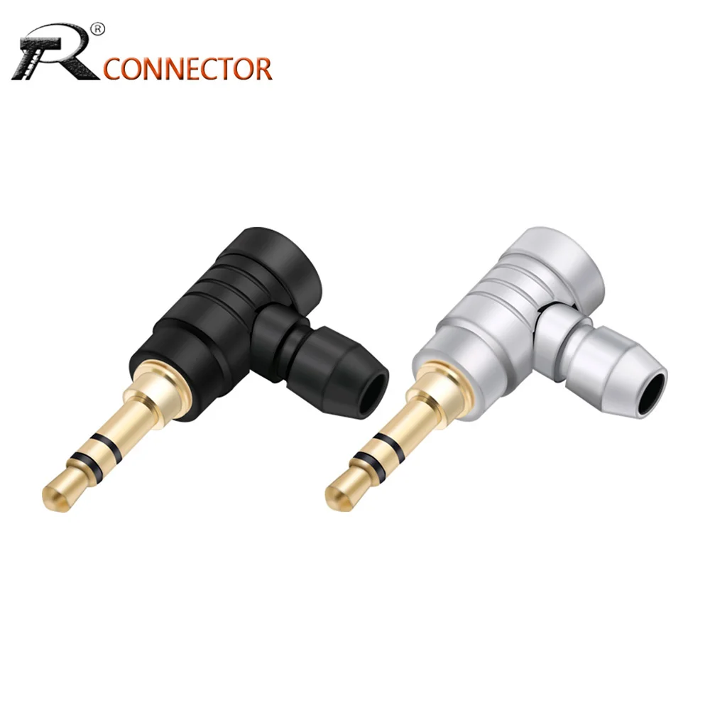 1PC Jack 3.5mm 3 polak Stereo Audio kąt prosty kołłątaja wtyczka kabel typu Jack Adapter lutowniczy złącze