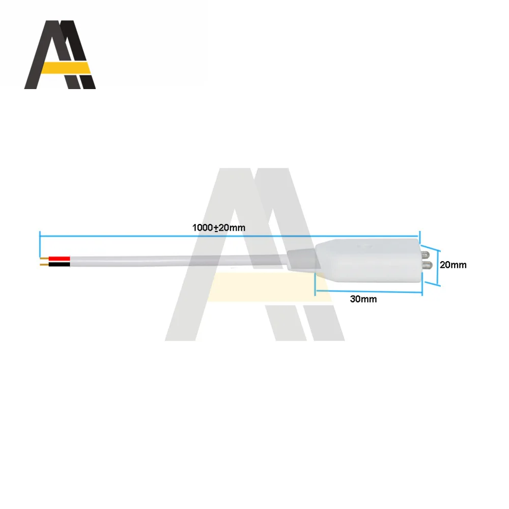 Detector de alarma de fuga de agua tipo Cable, Sensor de fuga de agua, 1/2/3 metros, sin Cable, sonda del Sensor de nivel de agua con dos postes de Metal