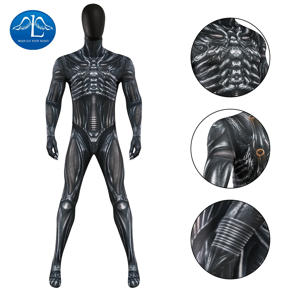 

Alien Romulus Xenomorph Costume for Adults Sci Fi Movie Monster Suit Space Monster Outfit for Halloween Cosplay Costumes