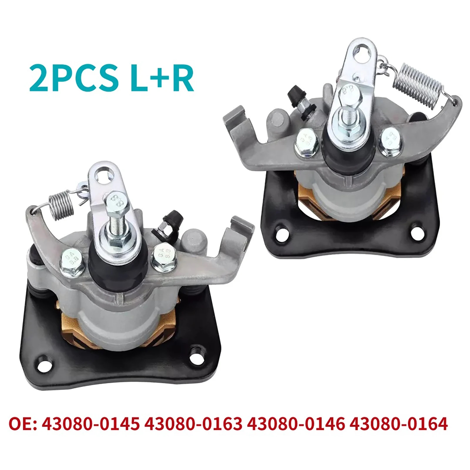 2Pcs/Set Car Rear Left & Right Brake Calipers With Pads 43080-0145 Replacement Part For Kawasaki KAF820 KAF1000 Auto Accessories