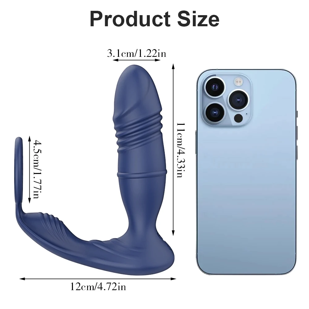 Prostate Massager With App Control And Thrusting Function For Men_voghion.com