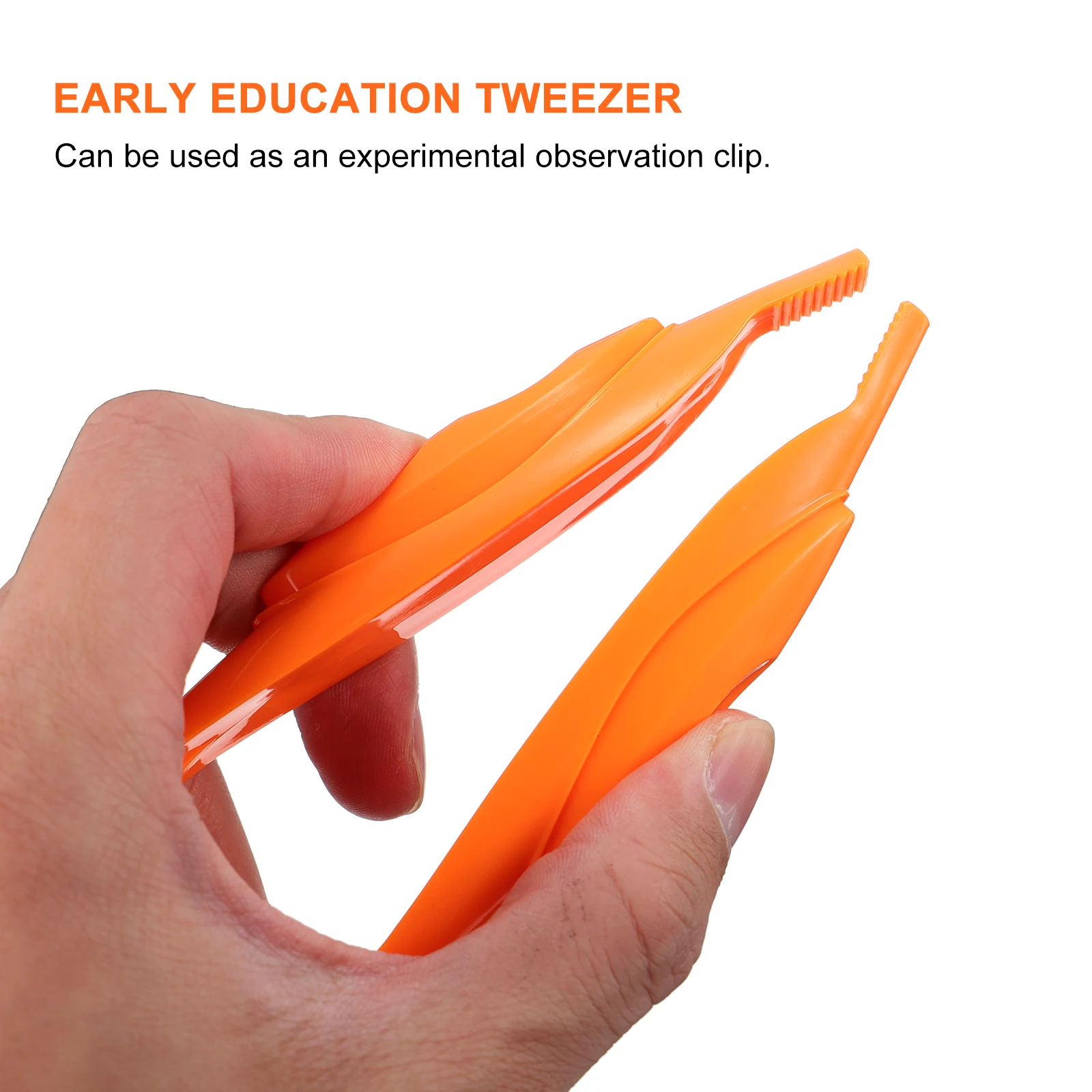 1Pc Pinzette di plastica colorate casuali per bambini Capacità di osservazione Sviluppo Pinze per esperimenti giocattolo educativo