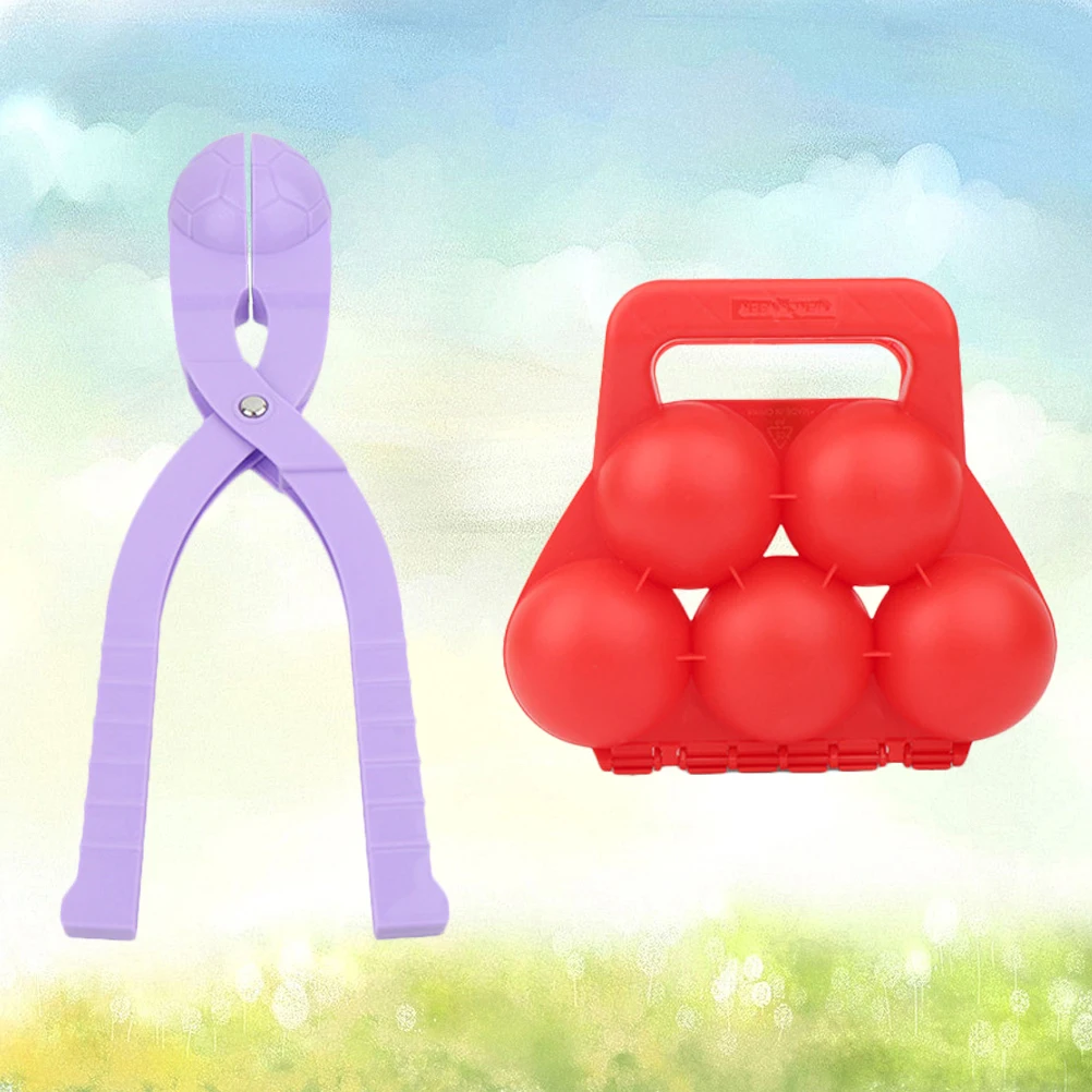 

2Pcs Mold Perfect Round Toys Kids Outdoor Winter Toys Outdoor Fun Snow Sand Mud Play Beach Tools