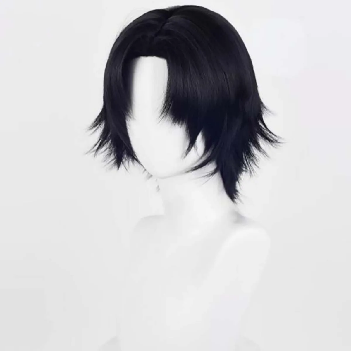 Halloween Animer Cosplay Accessories Chrollo Lucilfer Short Black Synthetic Hair Wig For Men