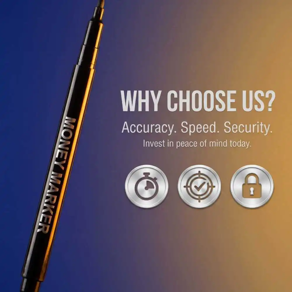 Money Detector Pen Universal Checker Portable Marker For Secure Currency Identification Cash Tool