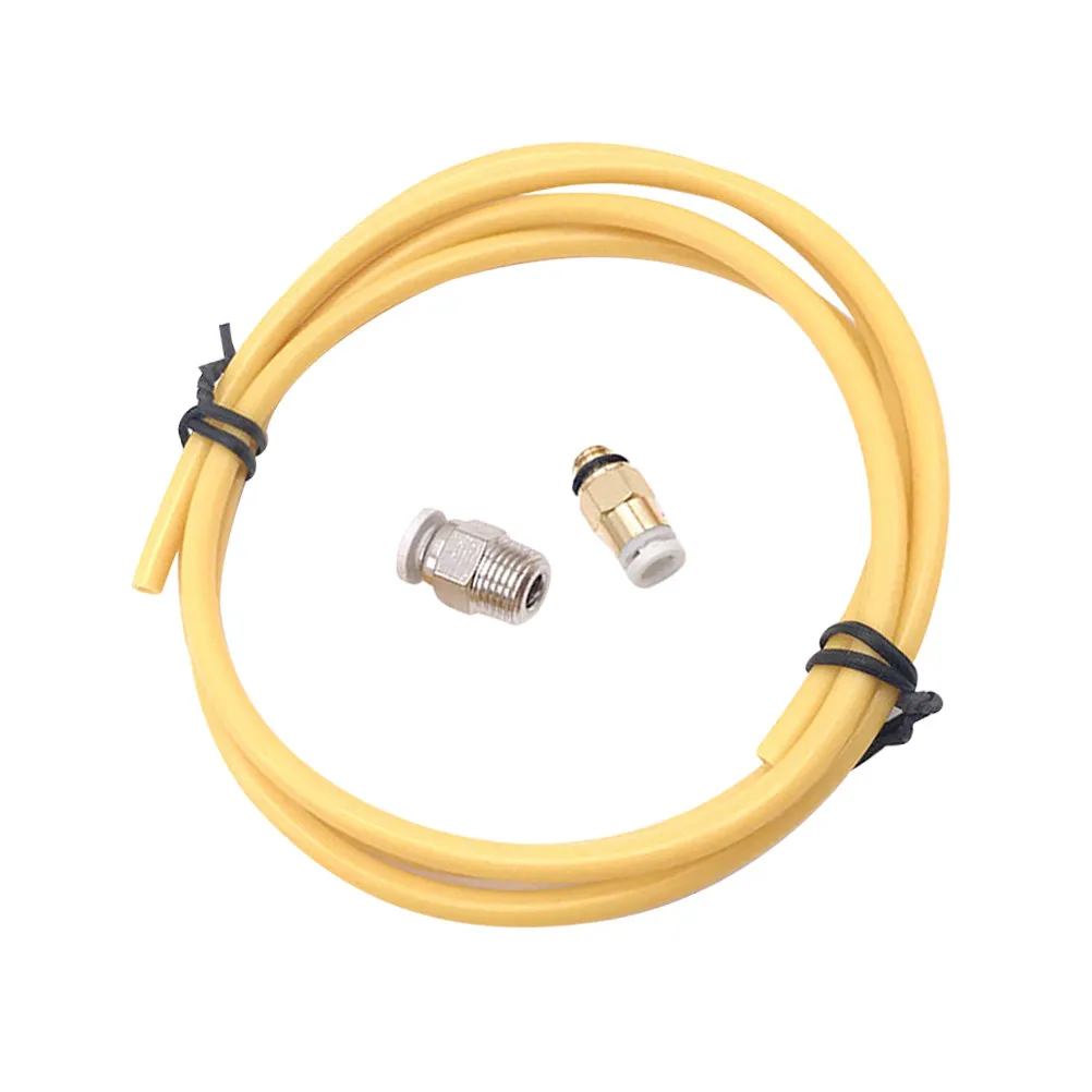 

Pc4-M6 M10 Quick Coupling Ptfe Tube Hot End Extrusion Connector Yellow for 3D Printing Accessories 360 Degree Rotation Easy
