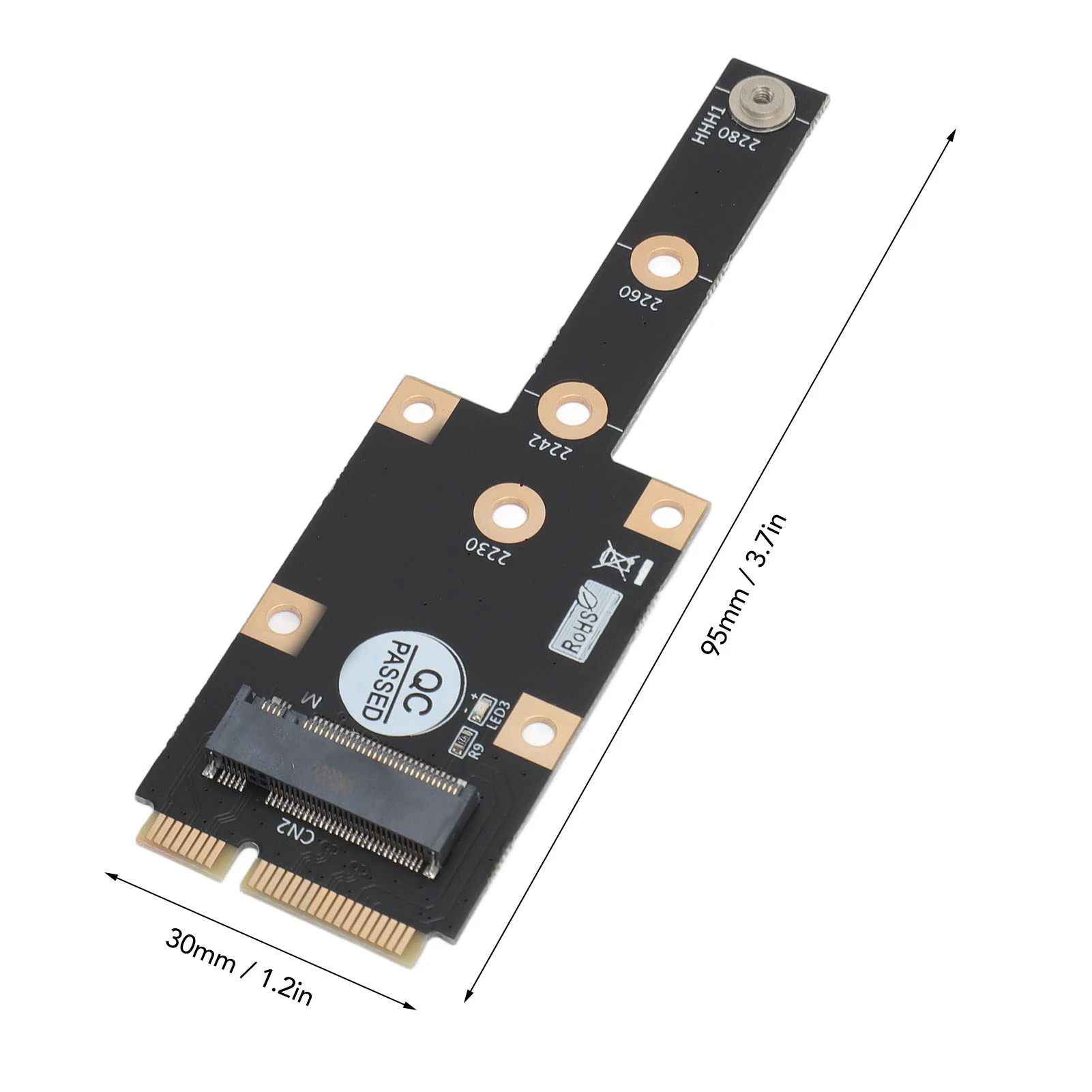 محول M.2 NGFF NVME SSD محول PCIE صغير إلى M.2 M محول مفتاح لـ 2230 2242 2260 2280 M.2 SSD