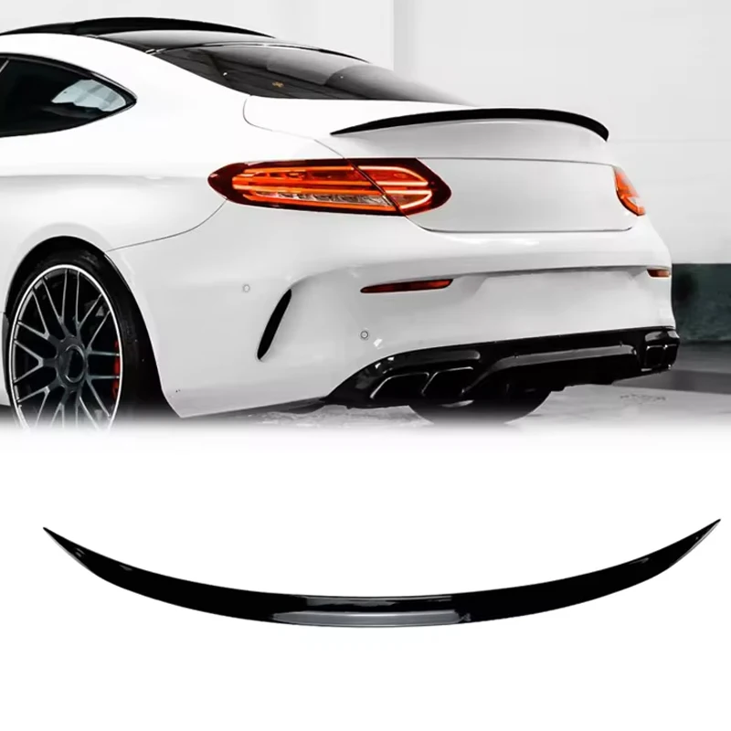 120CM Soft Rubber Rear Trunk Spoiler Fit For BMW 6 Series GT Sedan Glossy Black Universal Car Boot Lip Rear Tail Wing