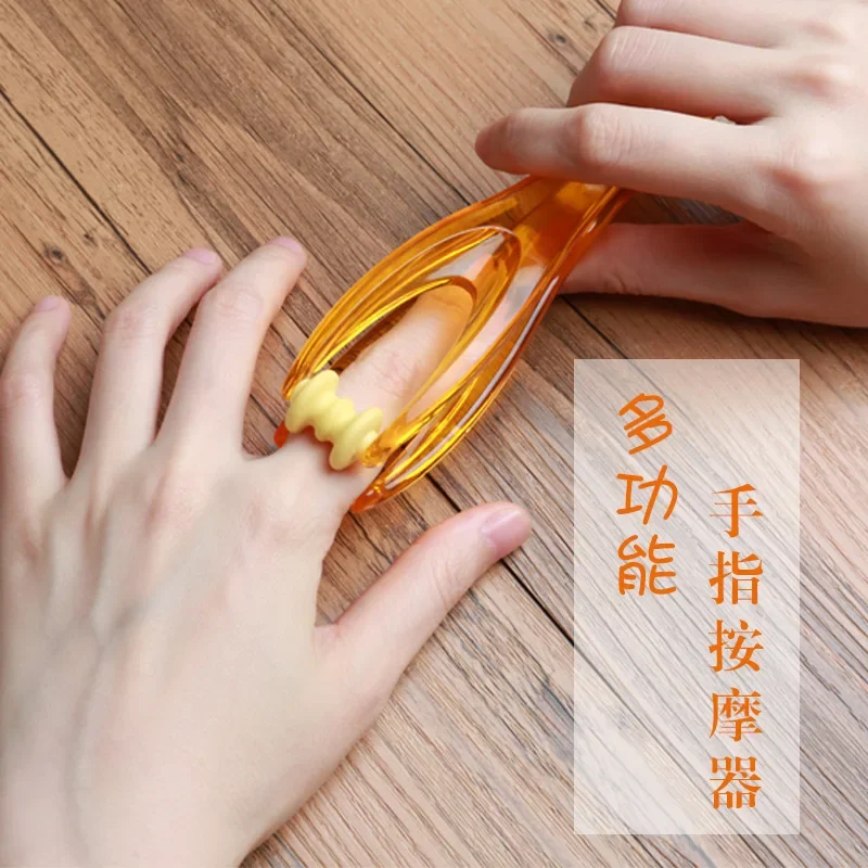 Finger Massager, Roller Joint Massage, Thin Finger Relief, Hand Acid Hukou Point Massage Clip Acupoint Map