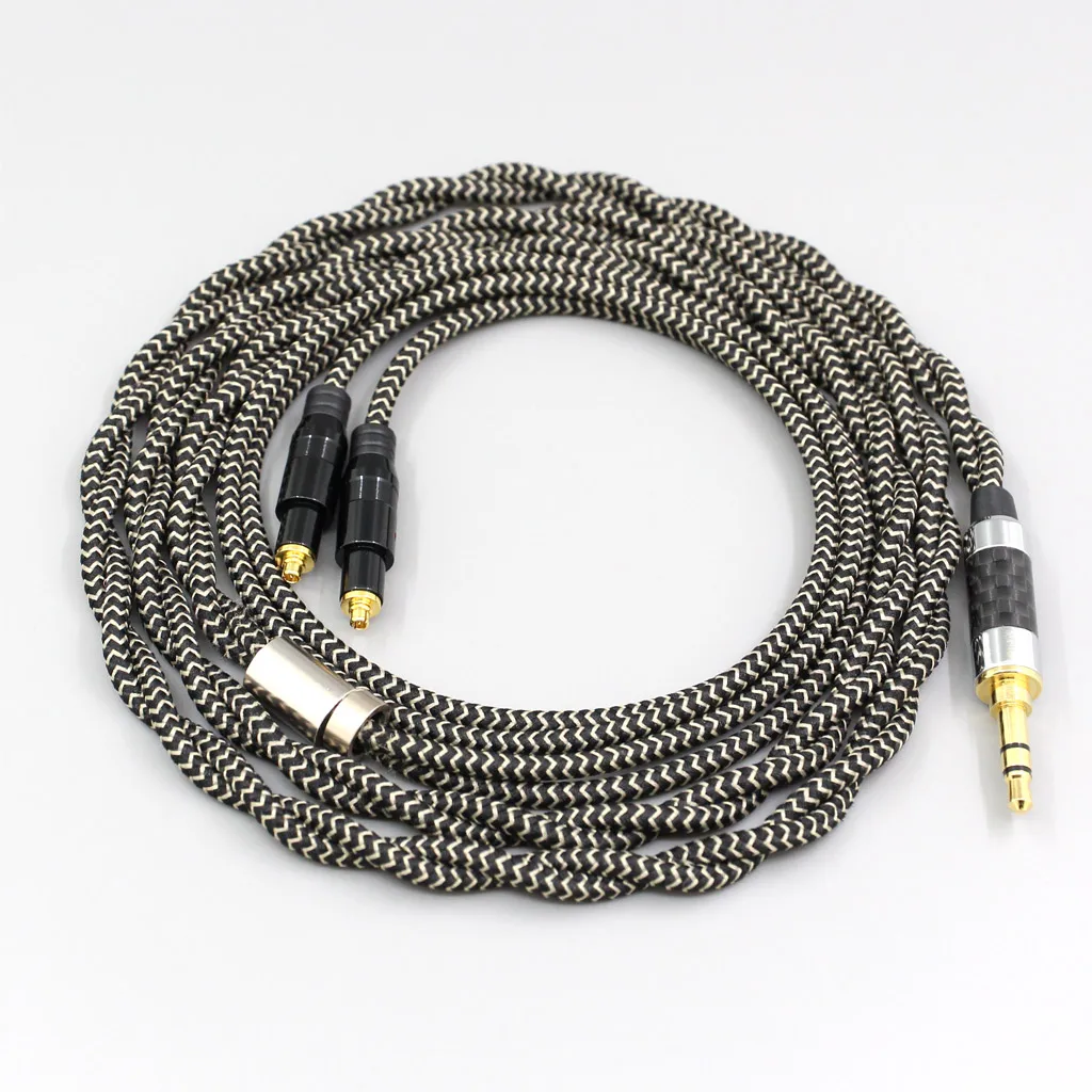 2 Core 2.8mm Litz OFC Earphone Shield Braided Sleeve Cable For Shure SRH1540 SRH1840 SRH1440 Earphone headset LN008065