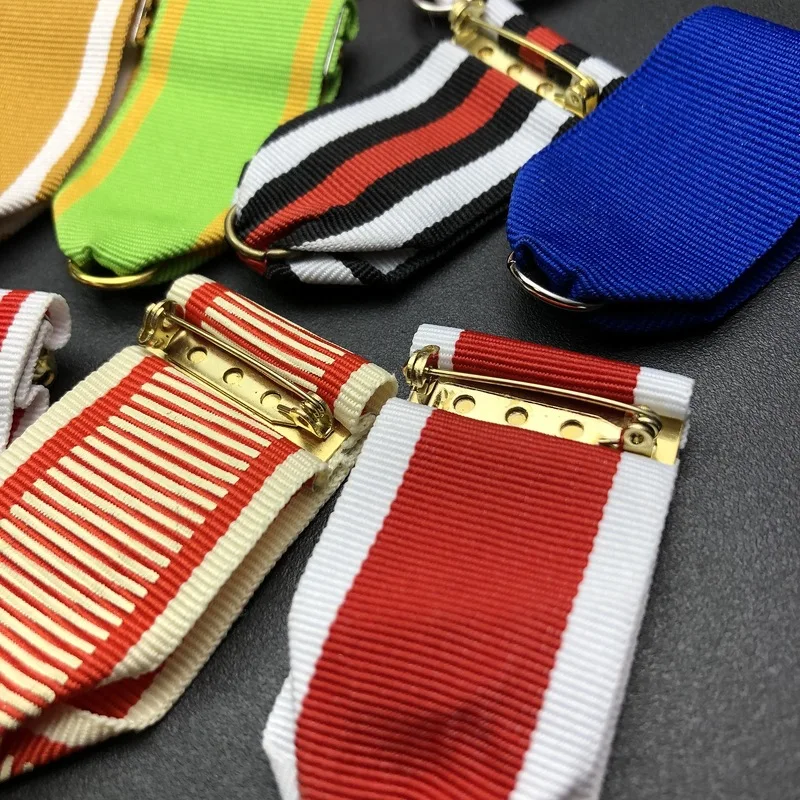 Wholesale medals with German style ribbons, dress accessories, colorful ribbons, medals, hanging pins - view 3