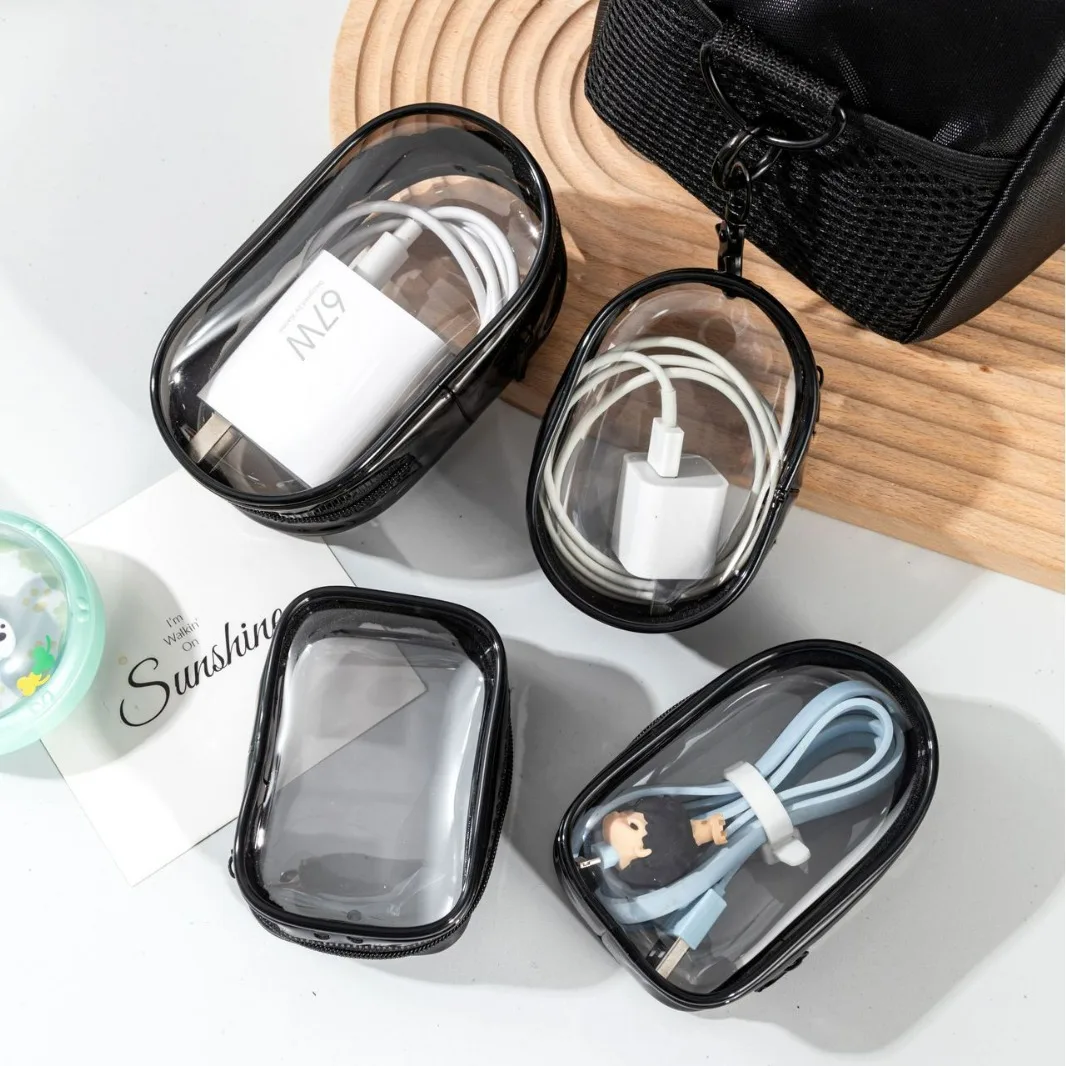 Lawaia Clear Figure Display Bag with Keychain Show Your Doll Transparency Bags Display Blind Box Figures Bag Hobby Kit