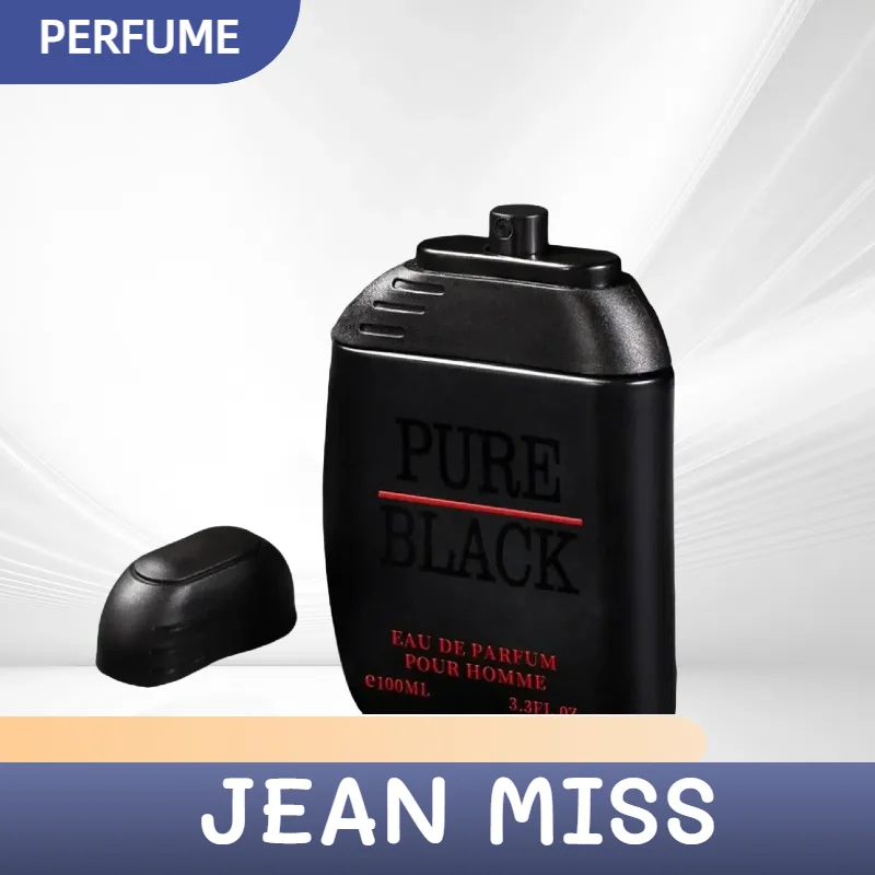 

Pure Black Fragrance for Men 3.4 Oz -100 ml Eau De Parfum Natural Spray Vaporizateur Woody notes