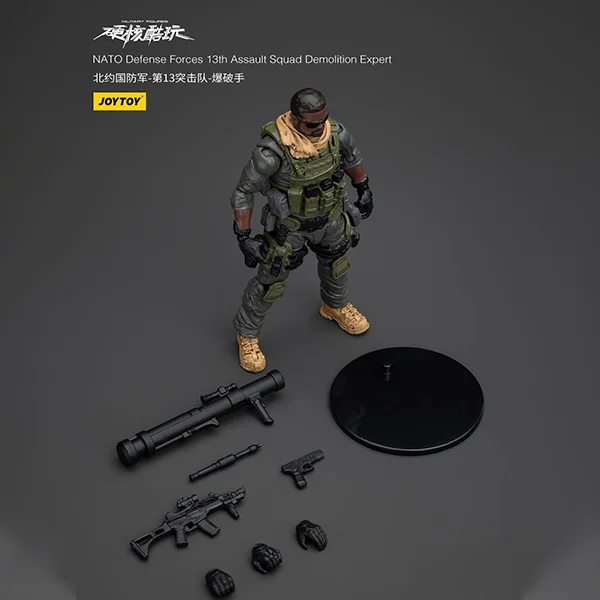 JOYTOY Figuras Militares Escala 1/18 Forças de Defesa NATO 13th Esquadrão de Assault Action Figure Modelo Brinquedo Para Coleção Presente das Crianças