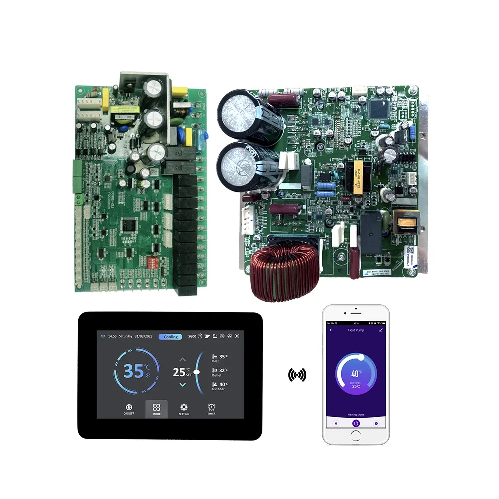 

New WiFi Tuya Water Heater Heating Inverter Heat Pump Controller PCBA