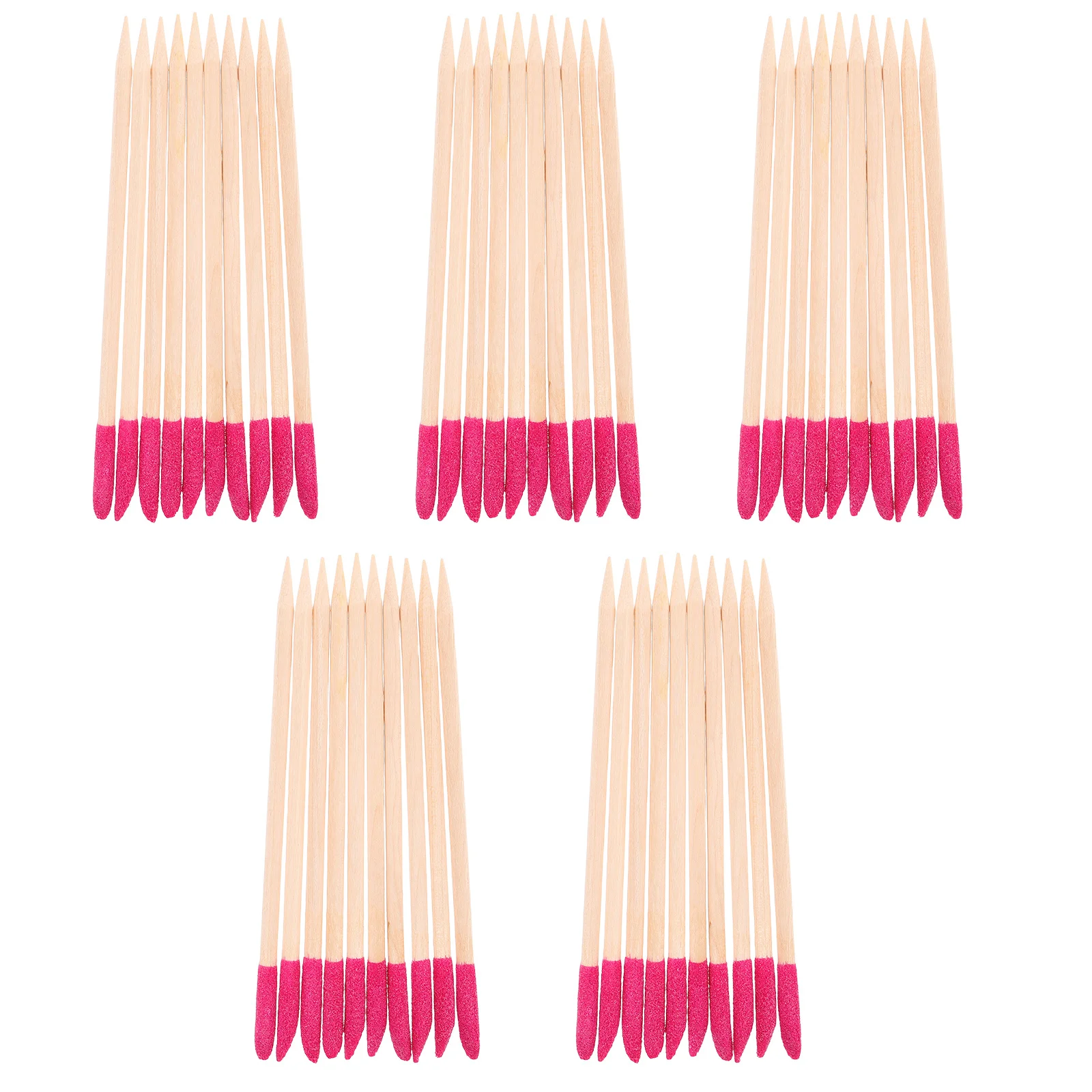 

50Pcs Nail Sanding Sticks Double-Ended Wood Nail Sticks for Manicure Pedicure Cuticle Pushers DIY Detailing Polishing Sanding