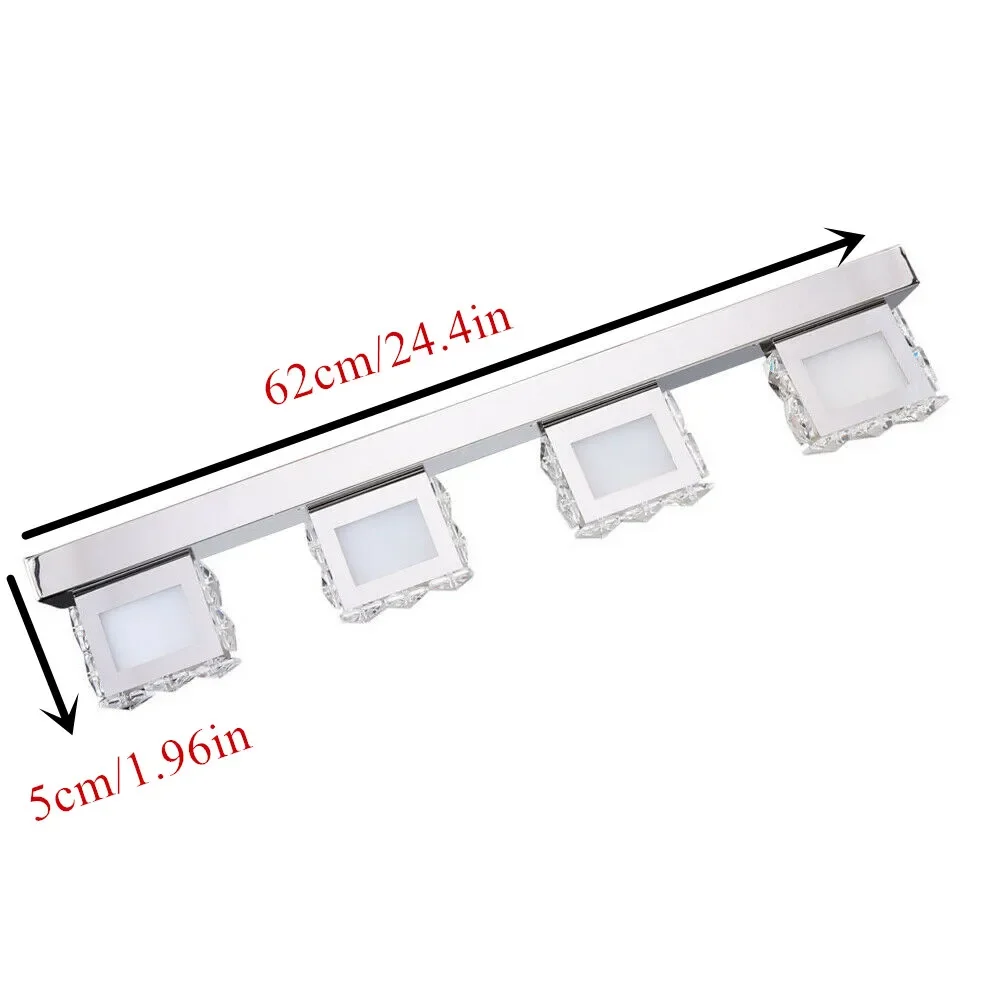 LOYALHEARTD Crystal Vanity Light LED Modern Toilet Wall Lamp Bathroom Front Mirror Make-up Light for Indoor Washroom