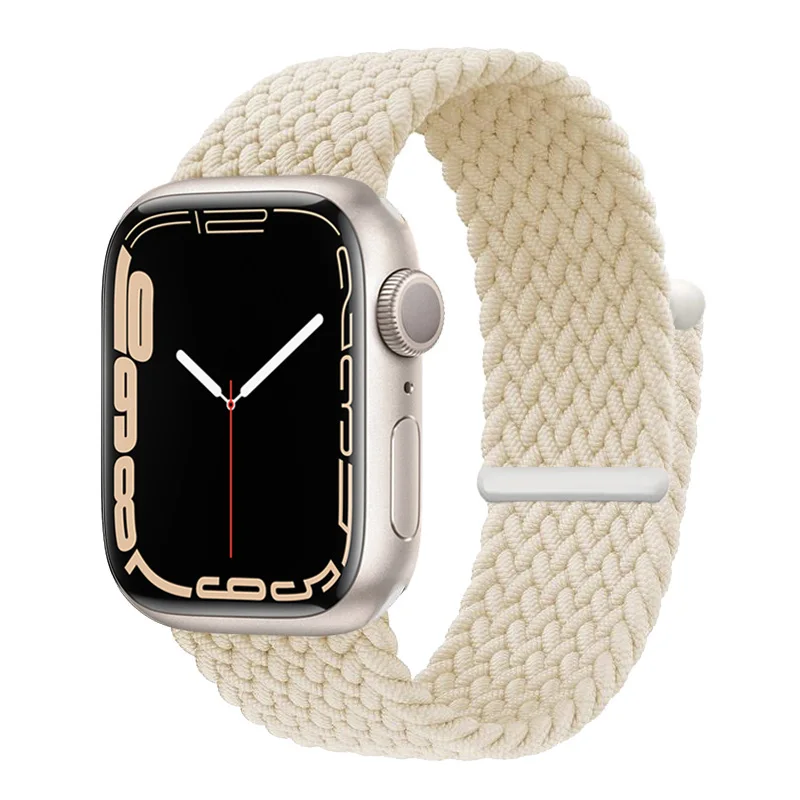 1:1 Braided Solo Loop For Watch Strap 10 42/46mm 44/45mm 38/40/41mm Nylon bracelet iwatch series 9876543 Ultra 2 band 49mm