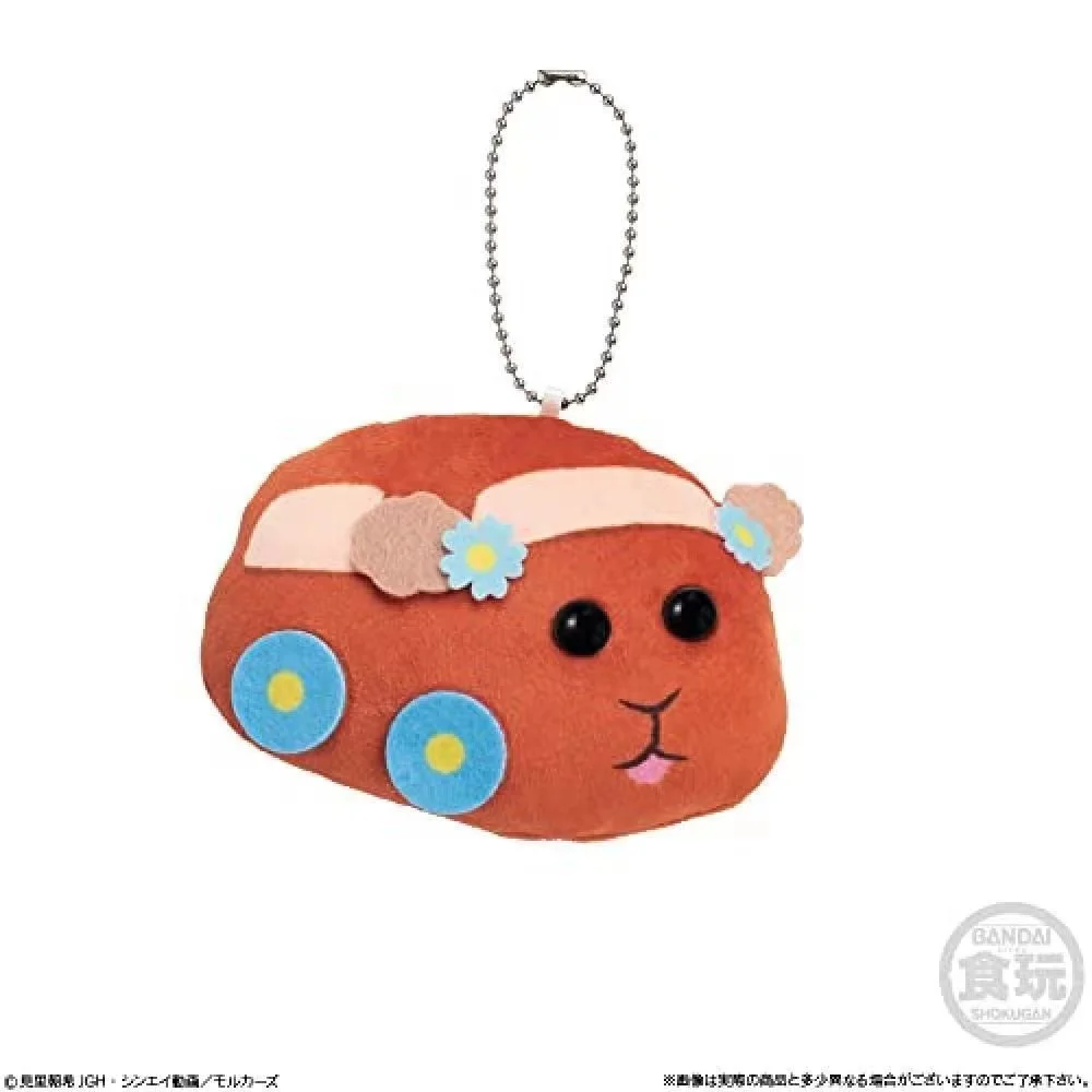 Bandai Genuine Scale Model Guinea Pig Car Cute Model Cartoon Peripheral Character Plush Pendant  Action Figure Toys