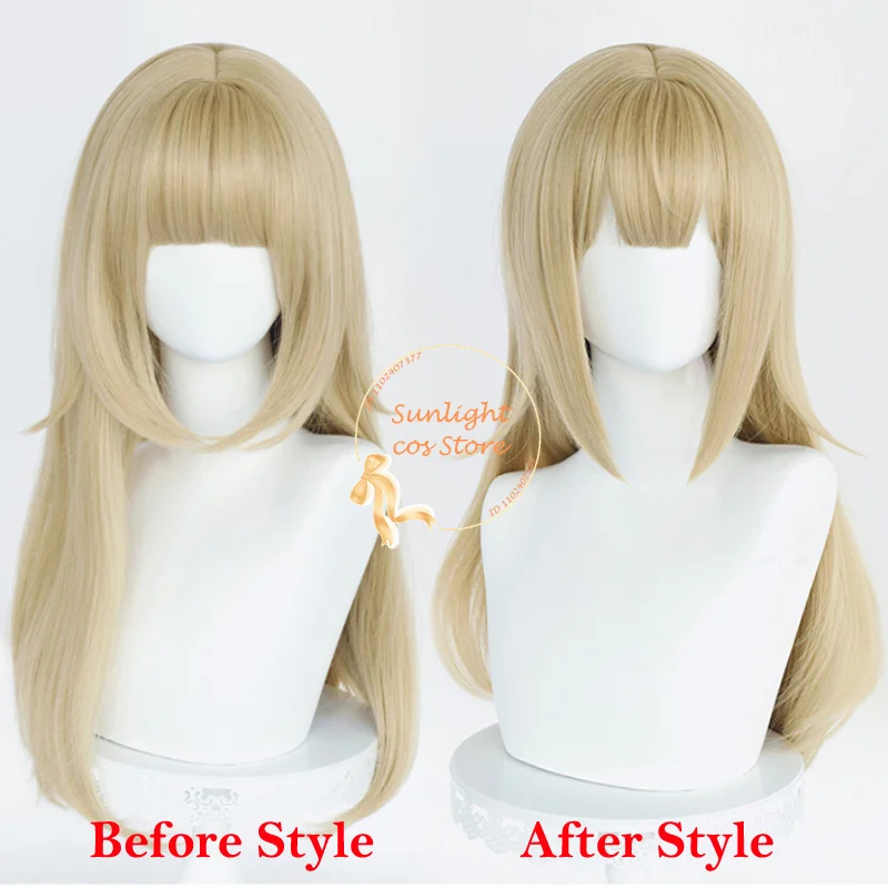 Osakana Cosplay Wig 40hara Cat Kitty 55cm Long Linen Wigs Heat Resistant Synthetic Hair Halloween Cosplay Anime Wig