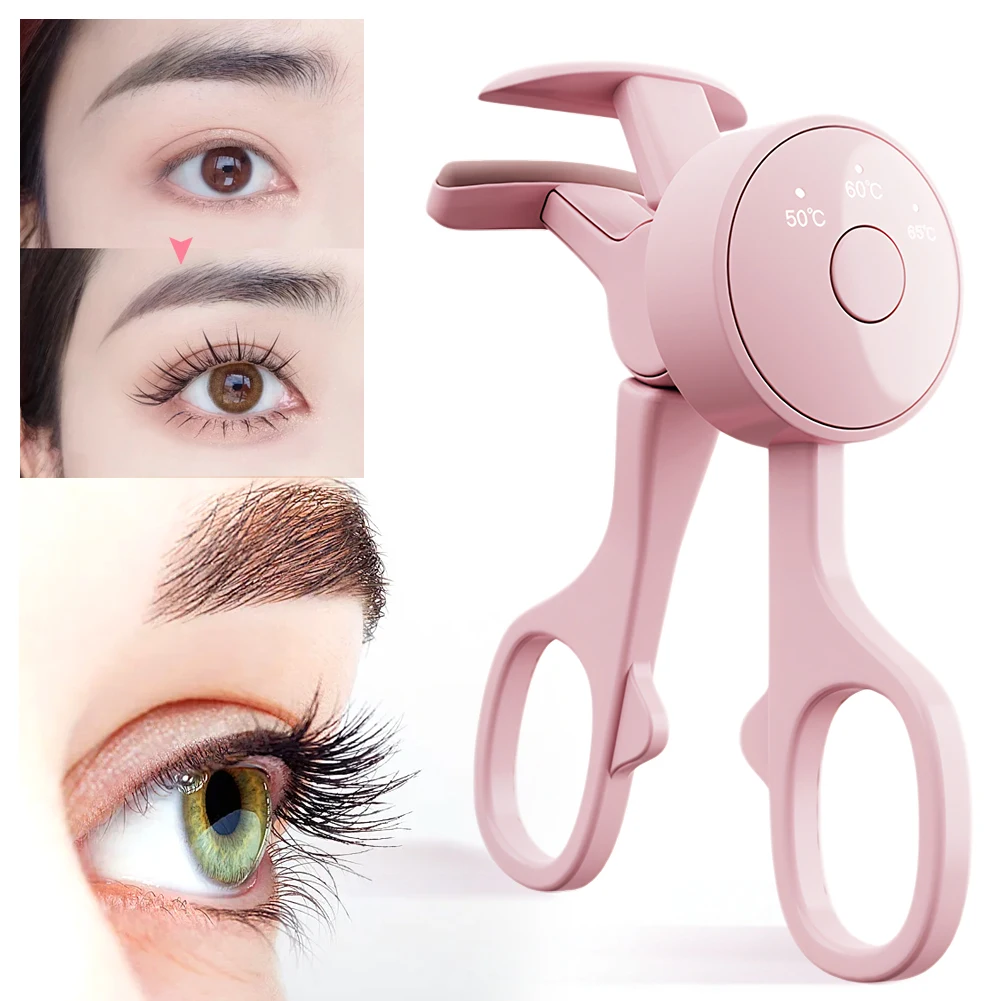 Portable Electric Heated Eyelash Curler Electric Eyelash Curler Auto OFF Heated Lash Curler Long Lasting Shaping Eyelash Curls