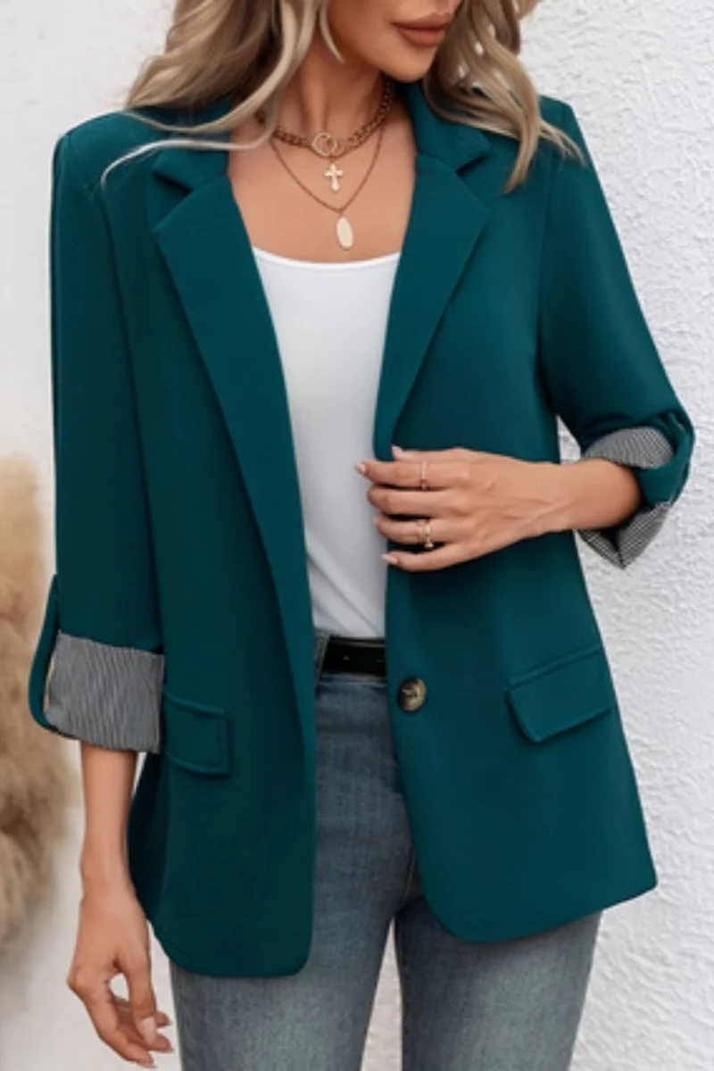 

Women's fashionable women's sports jacket, casual business suit jacket, suitable for office parties and weddings