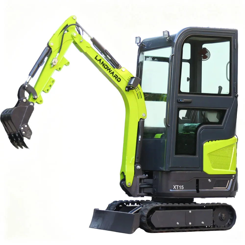

New Upgraded Cab Excavator 1.5 Ton Mini Excavator Hydraulic Crawler Excavator Multifunctional Small Excavator Wholesale Custom