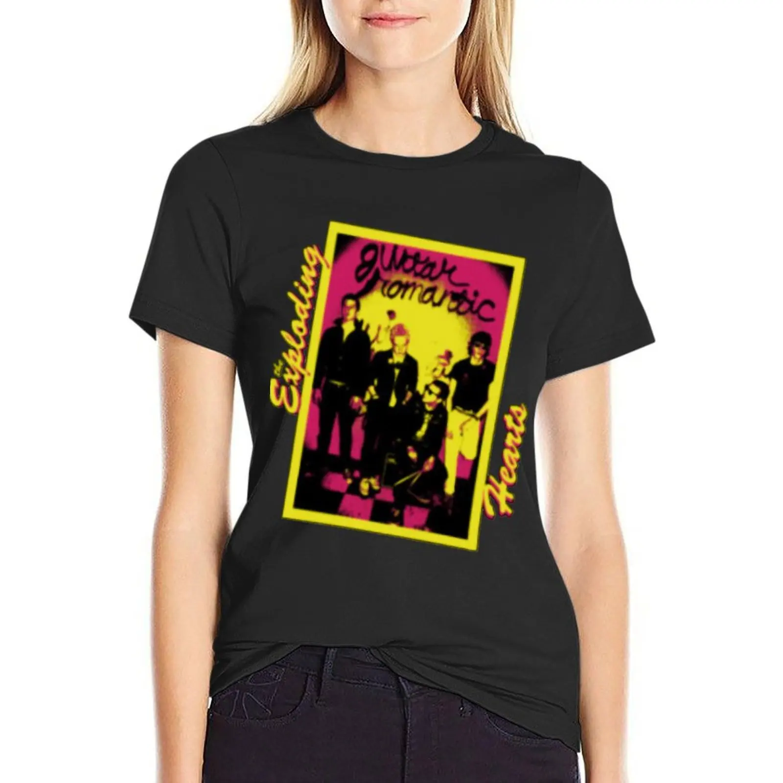 

Exploding Hearts T-Shirt kawaii clothes tops Female clothing plus size t shirts for Women loose fit