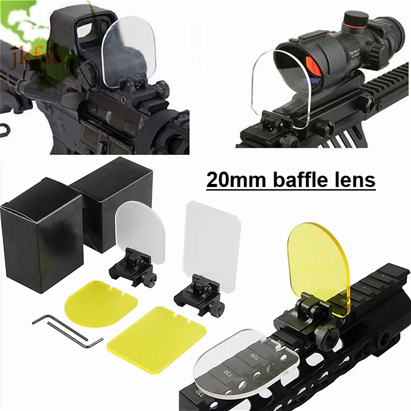 

20 мм защитные очки для винтовки, страйкбольная линза, прицел, уличные тактические снасти, голографические очки, аксессуары для защиты глаз