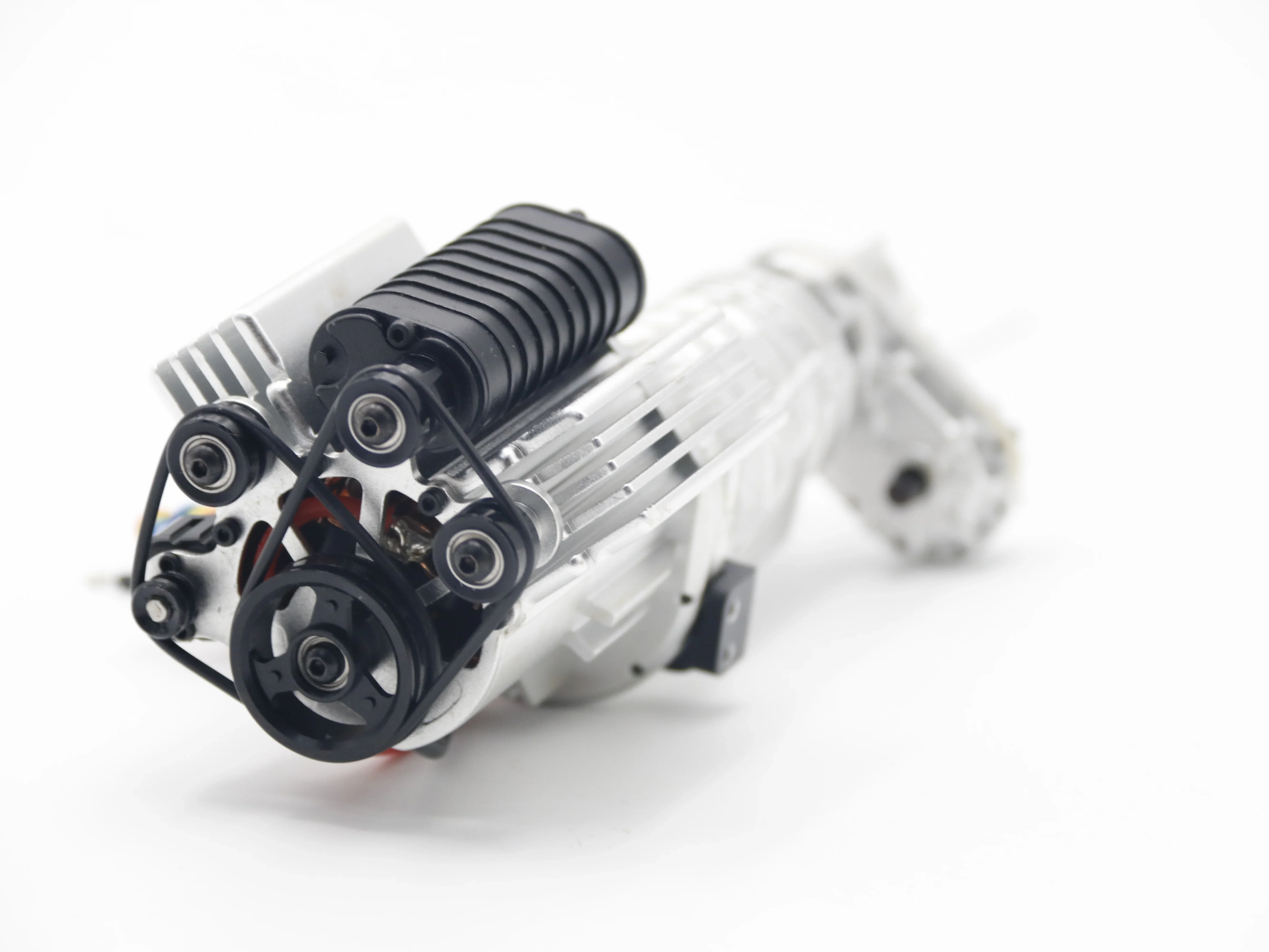 JDMODEL JDM-138 1/10 RC Crawler V8 Engine & Two-Speed Transmission Set for Desert Runner F150 SCX10 TRX4