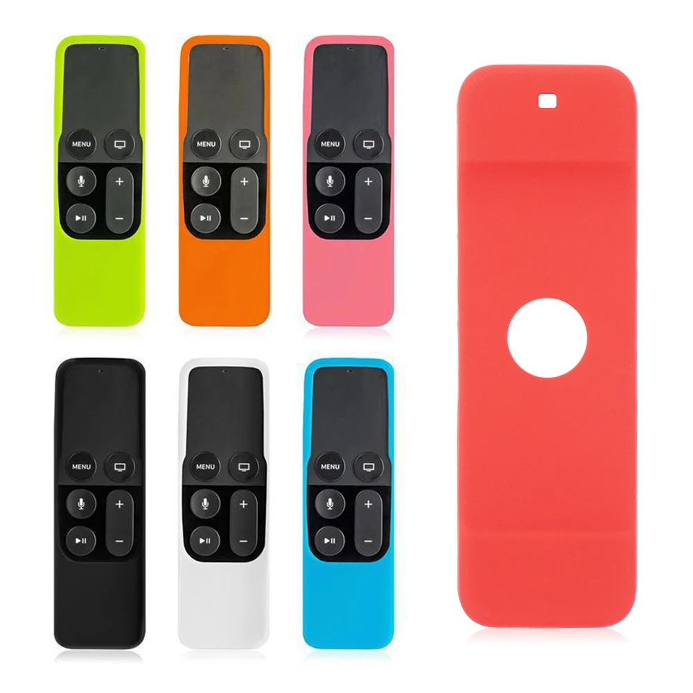 

YP Household Merchandise Colorful Anti-Slip Silicone Protective Case Cover Applicable to Apple TV 4 Remote Control