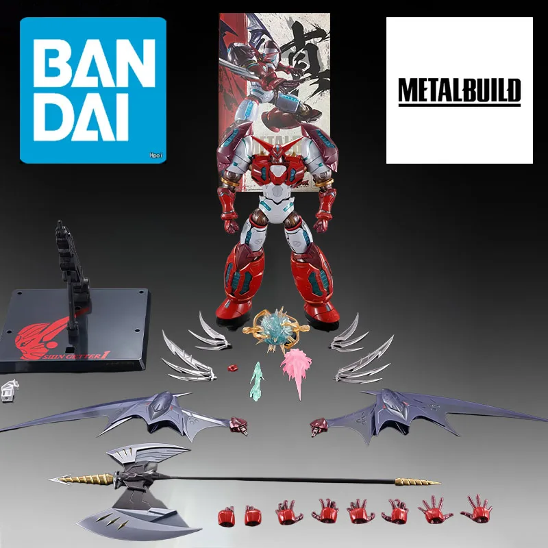 Figuras de acción originales de Bandai METAL BUILD Shin Getter Robo Unit 1, juguetes para regalo de Navidad, adornos de modelos coleccionables