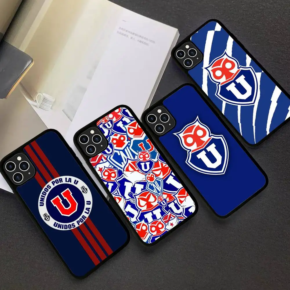 Chile U-University Logo Phone Case For Iphone 11 12 13 14 15 Pro Max 17 16 Plus Hard PC+TPU Back Cover