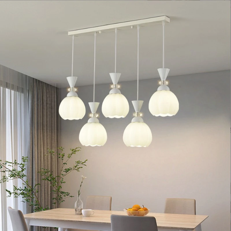 Fashion Ceiling Lamp Modern Restaurant Creative Crystal Office Bar Chandelier Brief E27 Indoor Lamps