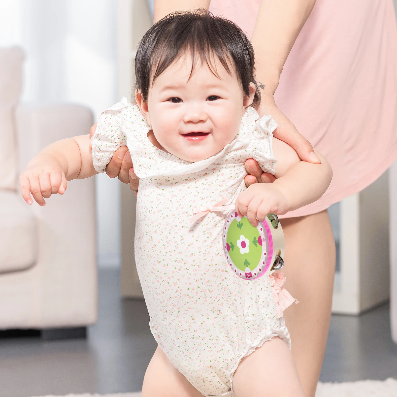 

Wooden Percussion Hand Drum Premium Kindergarten Percussion Instrument for Kids Coordination and Music Ability