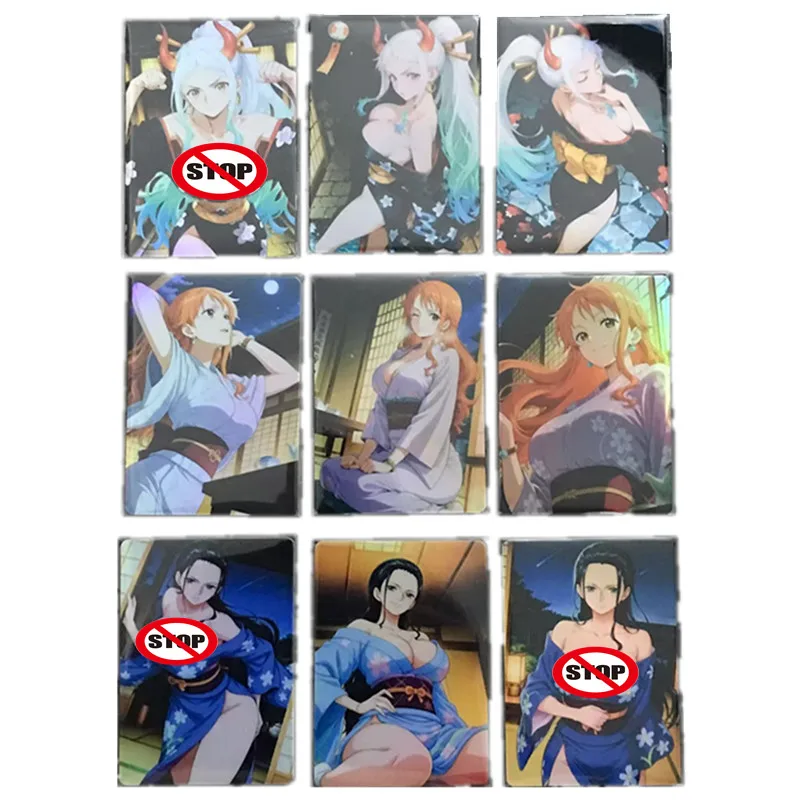 

9 шт./компл. аниме-игровые карты One Piece Three Heroines Boa Hancock, сексуальные телесные фотографии, боевые игры, игрушки и подарочные коллекционные карты