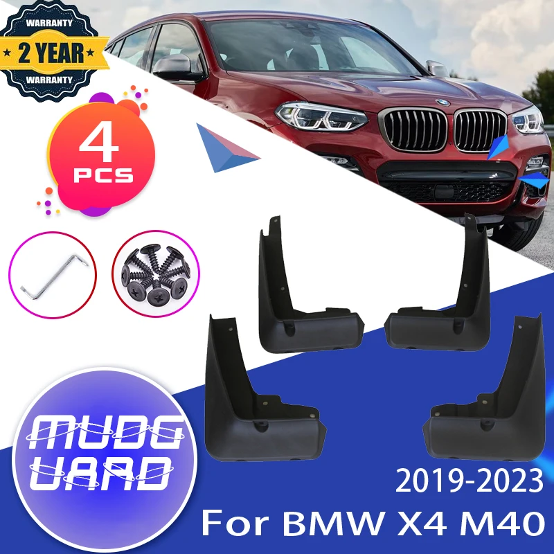 

Car Mudguard For BMW X4 M40 2019 2020 2021 2022 Auto Mudflap Flaps Front Rear Mud Splash Guards Auto Parts Wheel Car Accessories