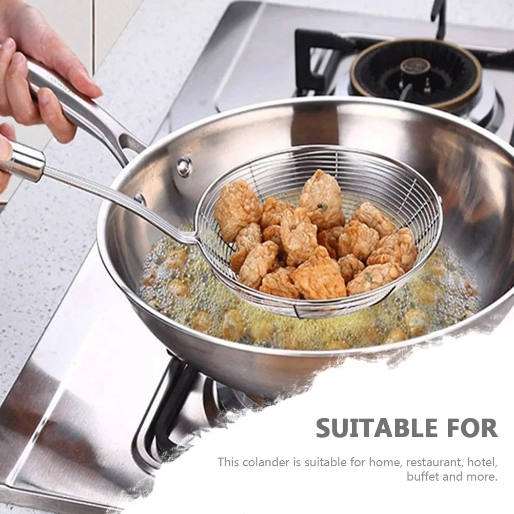 

Hotpot Strainer Stainless Steel Mesh Spoon Strainer For Kitchen Utensil Food Serving Colander Frying Slotted Spoon