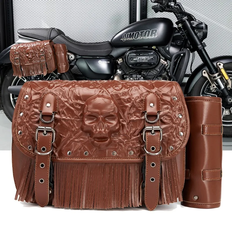 

Motorcycle Bag for Cafe Moto Saddlebag Cruisers Front Bag Tail Bags Motorbike Side Bags Motorcycle Accessories Travel Suitcases