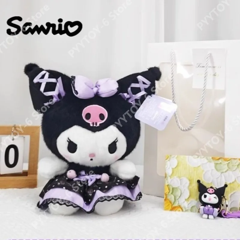 

Sanrio Kuromi Banquet Series Figurine Dolls Cartoon Princess Dolls Plush Stuffed Toy Ornaments Perfect Birthday Gifts for Girls