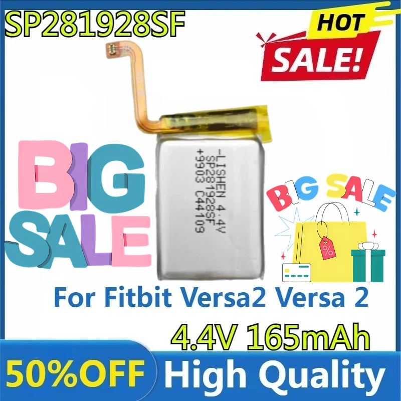 

New SP281928SF High Quality Replaceable 165mAh Battery for Fitbit Versa2 Versa 2 Smartwatch