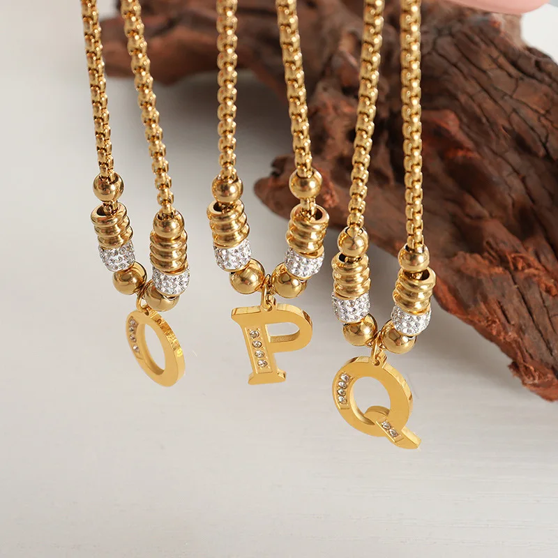 26 English Alphabet Necklace With Rhinestone Tassel Diy Bracelet And Female Jewelry In The Legal System