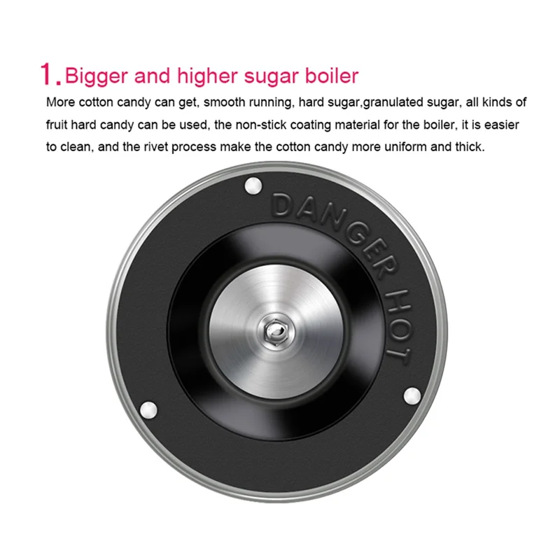 

Electric DIY Sweet Cotton Candy Maker Mini Portable Cotton Sugar Fairy Floss Marshmallow Machine for Kids EU Plug-C