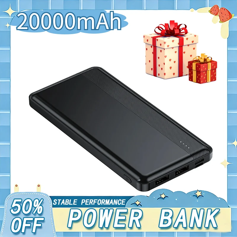 

20000mAh 120W High Capacity Power Bank Fast Charging Powerbank Portable Battery Charger For iPhone Samsung Huawei 2026