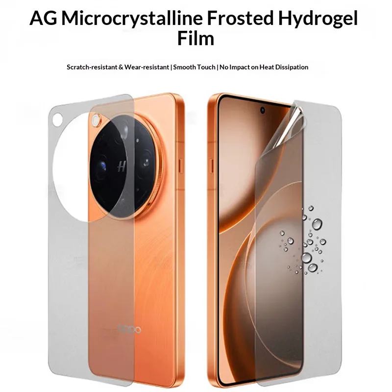 Vorder- und Rückseitige Vollabdeckung Matte Hydrogel-Folie für Oppo Find X9 Ultra Klare Weiche TPU-Displayschutzfolien für Oppo Find X9 Pro